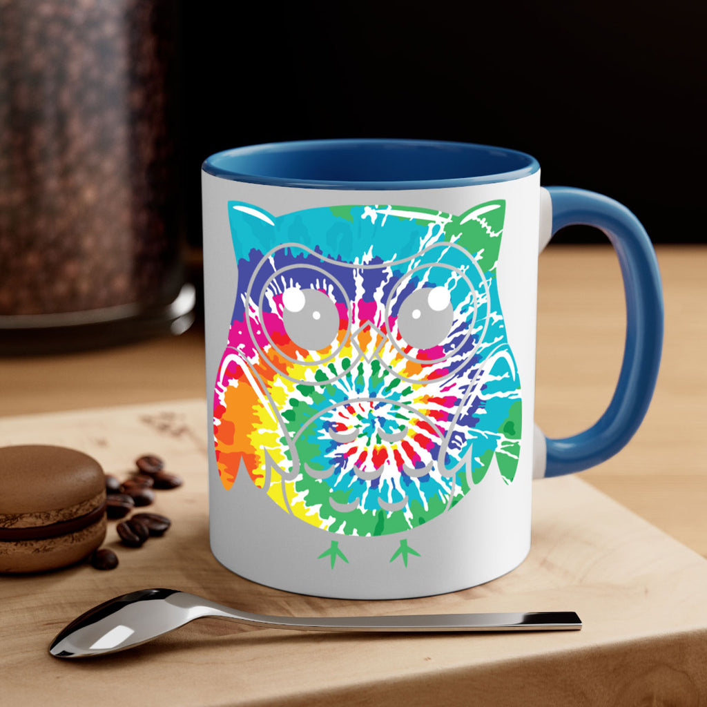 Graphic Owl Tiedye A TurtleRabbit 8#- owl-Mug / Coffee Cup
