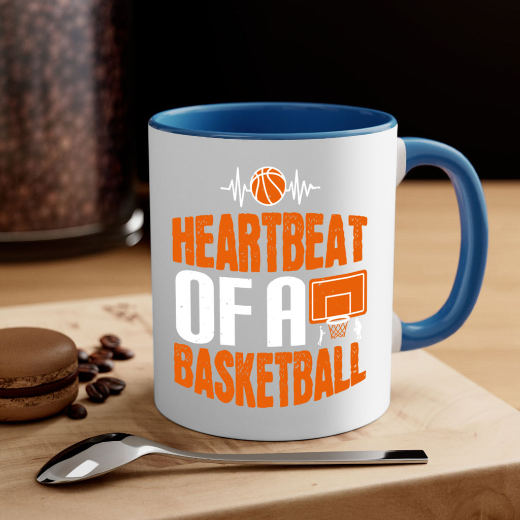 Heartbeat of a basketball 1191#- basketball-Mug / Coffee Cup