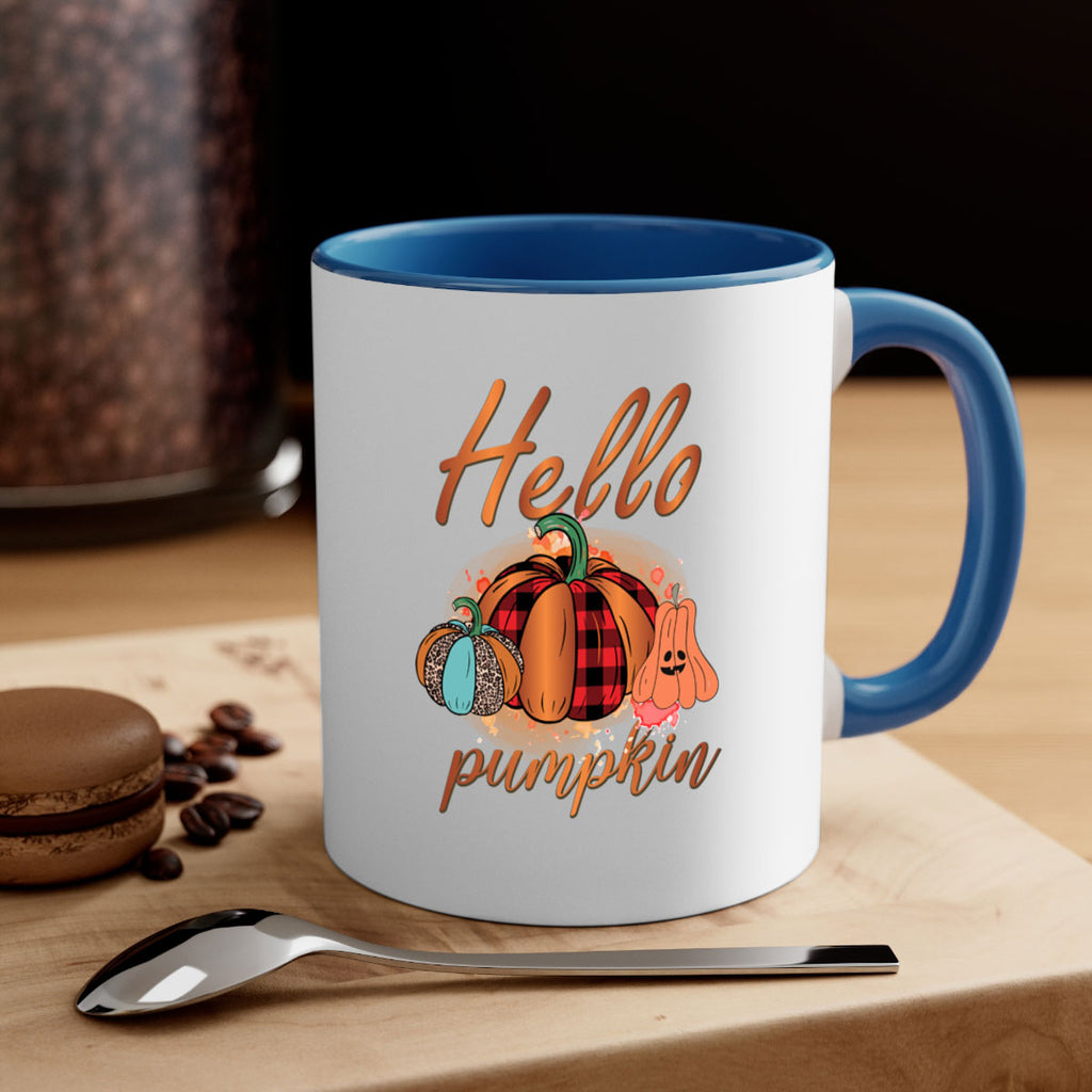 Hello Pumpkin 284#- fall-Mug / Coffee Cup
