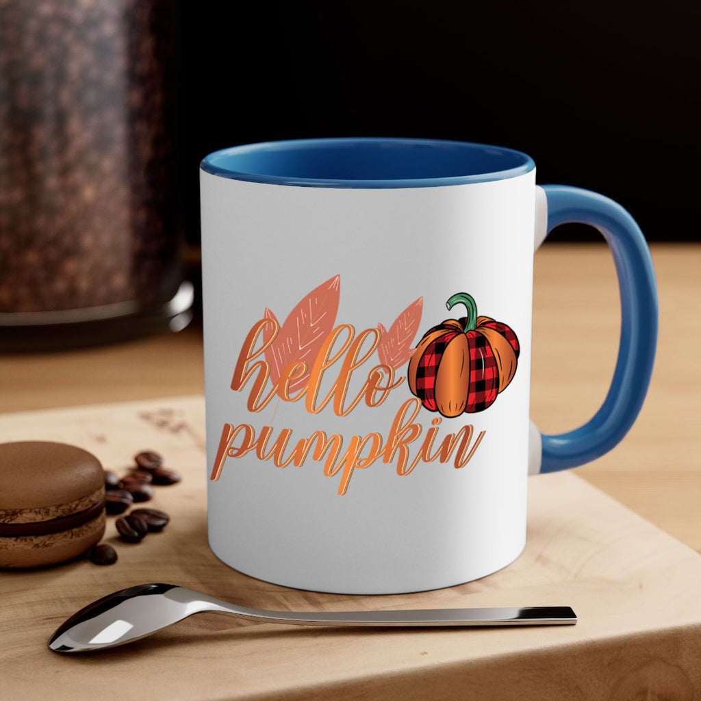 Hello Pumpkin 294#- fall-Mug / Coffee Cup