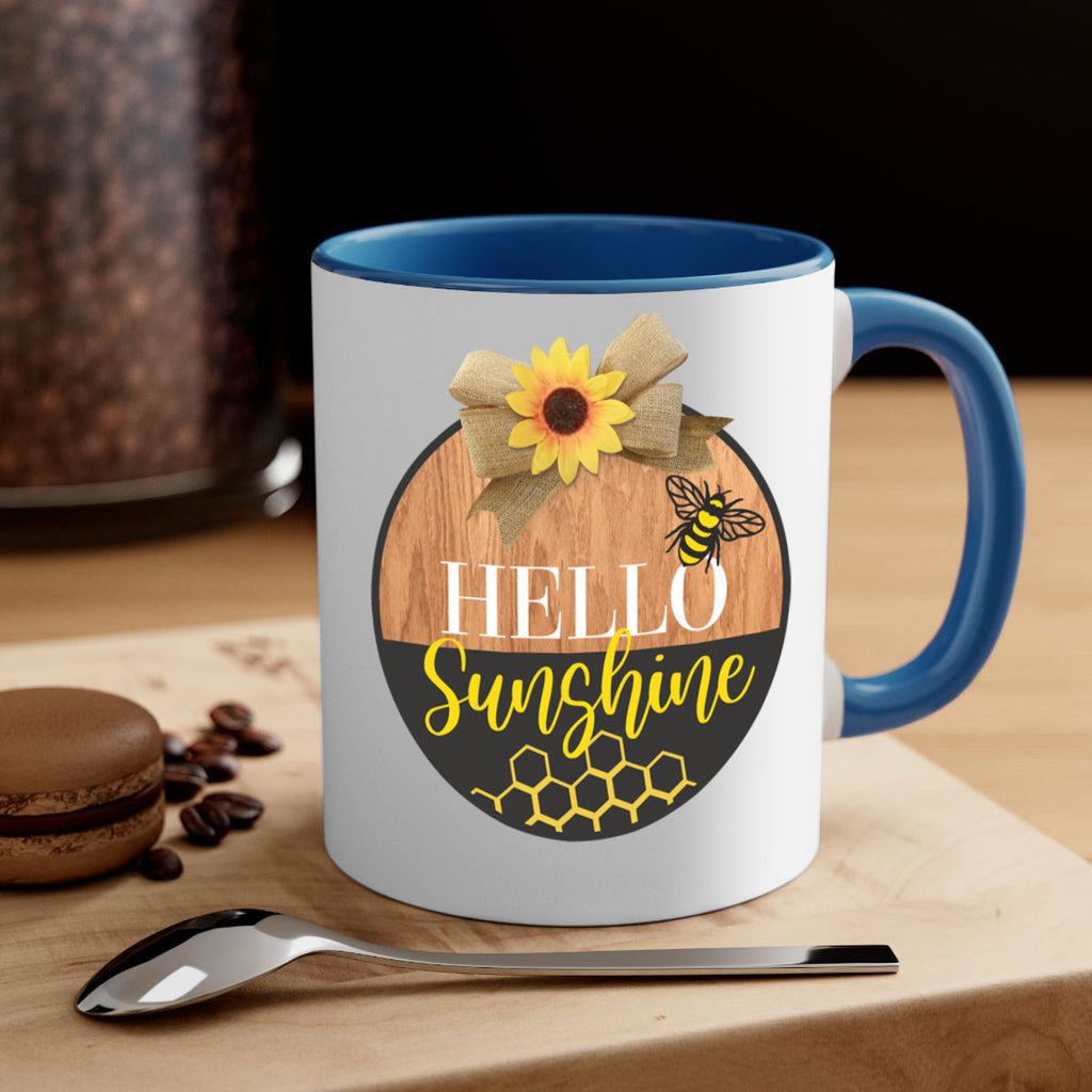 Hello Sunshine and bee Mockup215#- spring-Mug / Coffee Cup
