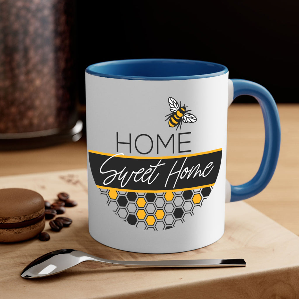Home Sweet Home Bee and hive pattern243#- spring-Mug / Coffee Cup