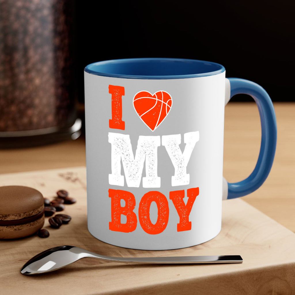 I love my boy 2254#- basketball-Mug / Coffee Cup
