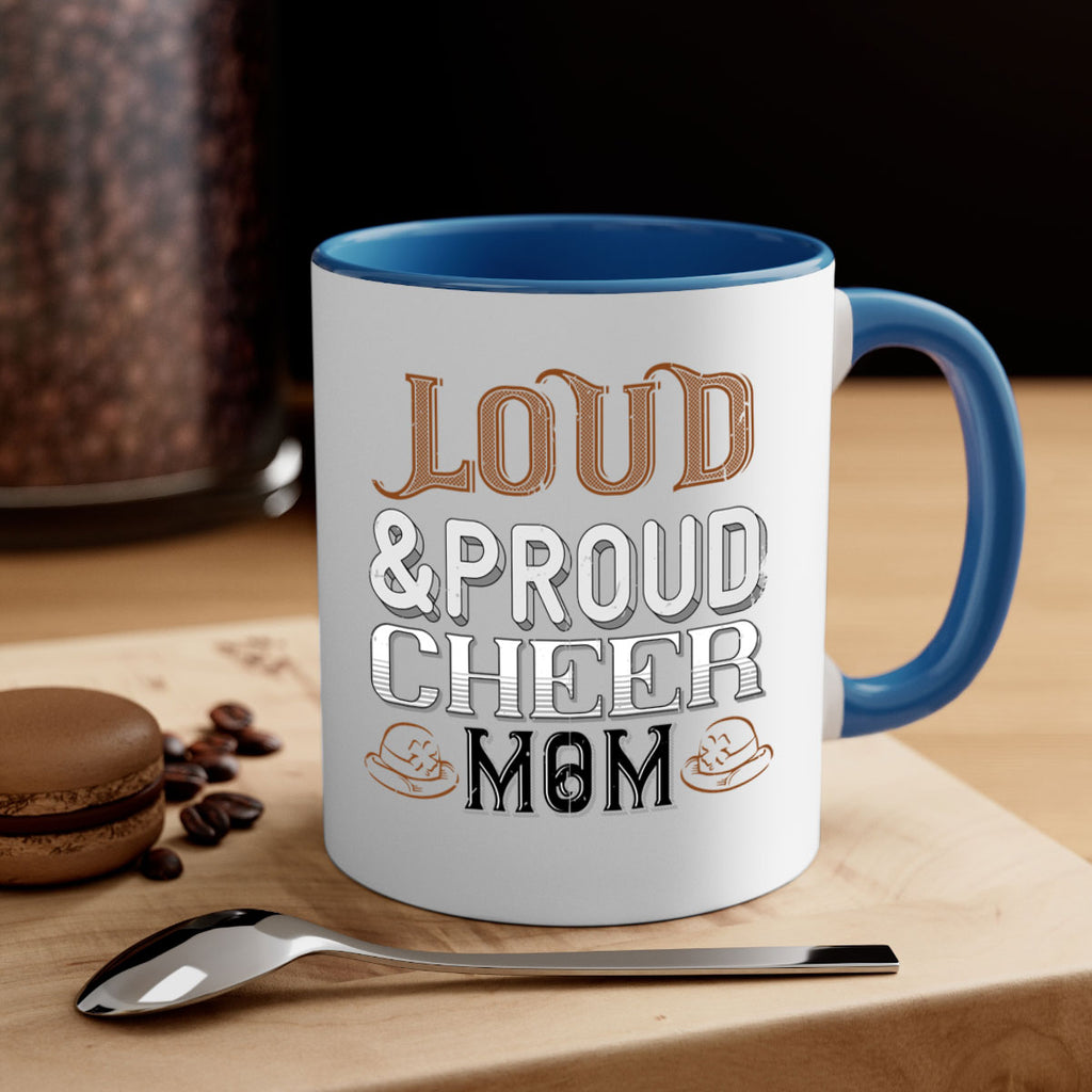 Loud proud cheer mom 763#- football-Mug / Coffee Cup