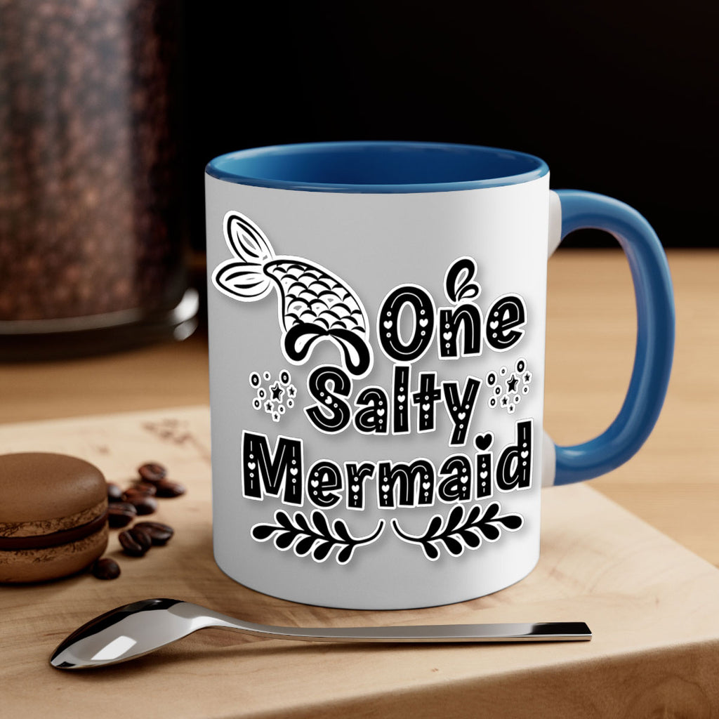 One Salty Mermaid 528#- mermaid-Mug / Coffee Cup