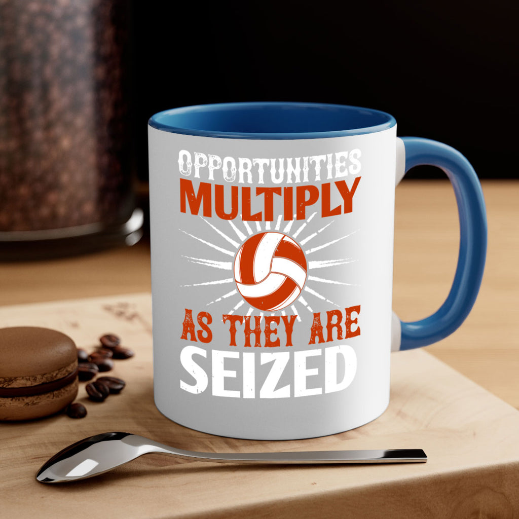 Opportunities multiply as they are seized Style 606#- volleyball-Mug / Coffee Cup