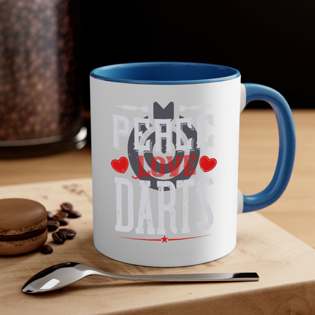 Peace Love Darts 1875#- darts-Mug / Coffee Cup