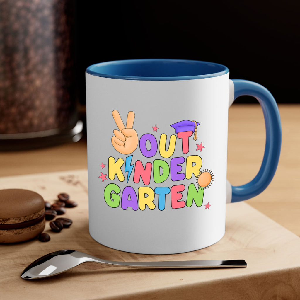 Peace Out Kindergarten Peace Hand 14#- Kindergarten-Mug / Coffee Cup
