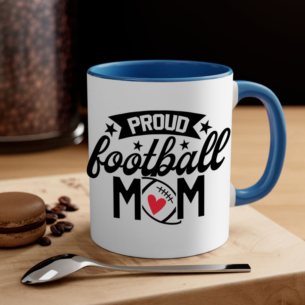 Proud football mom 563#- football-Mug / Coffee Cup