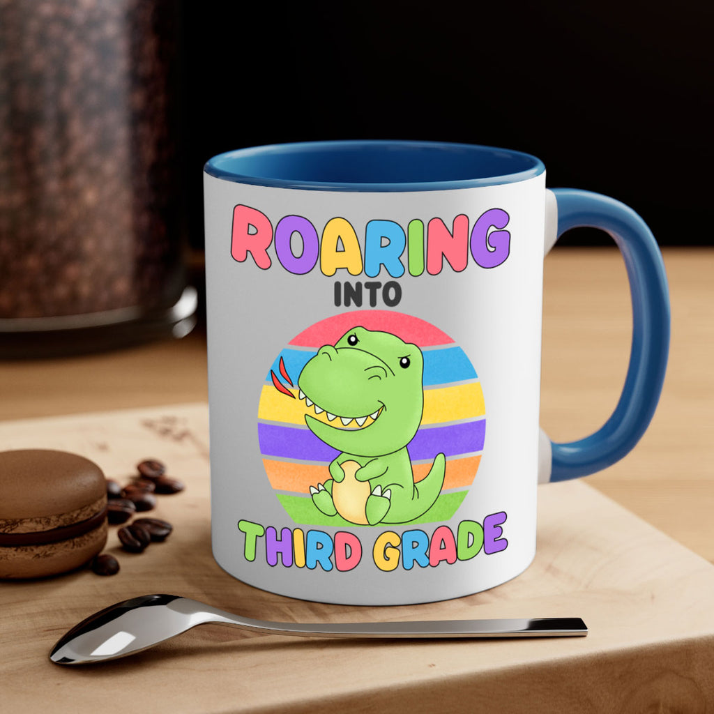 Roaring to 3rd Grade Trex 23#- Third Grade-Mug / Coffee Cup