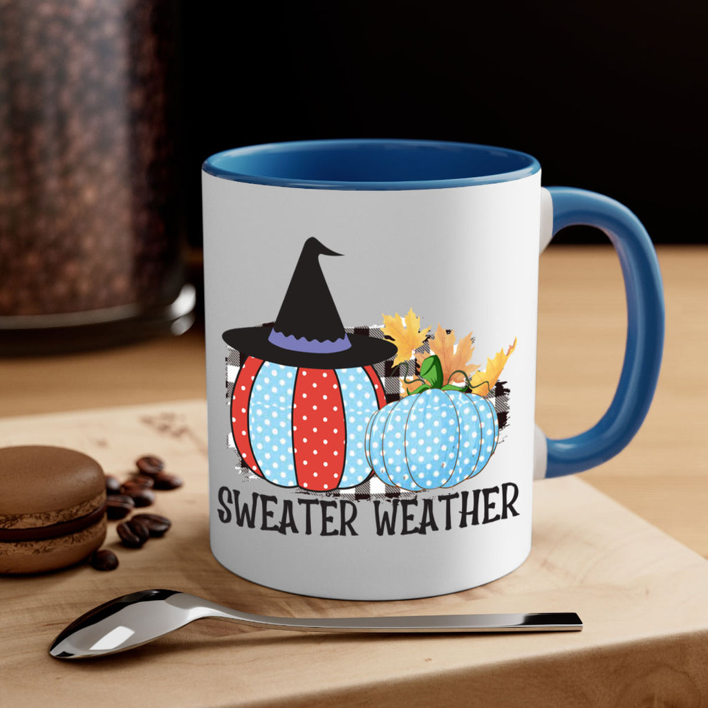 Sweater Weather Pumpkin Gnome 586#- fall-Mug / Coffee Cup