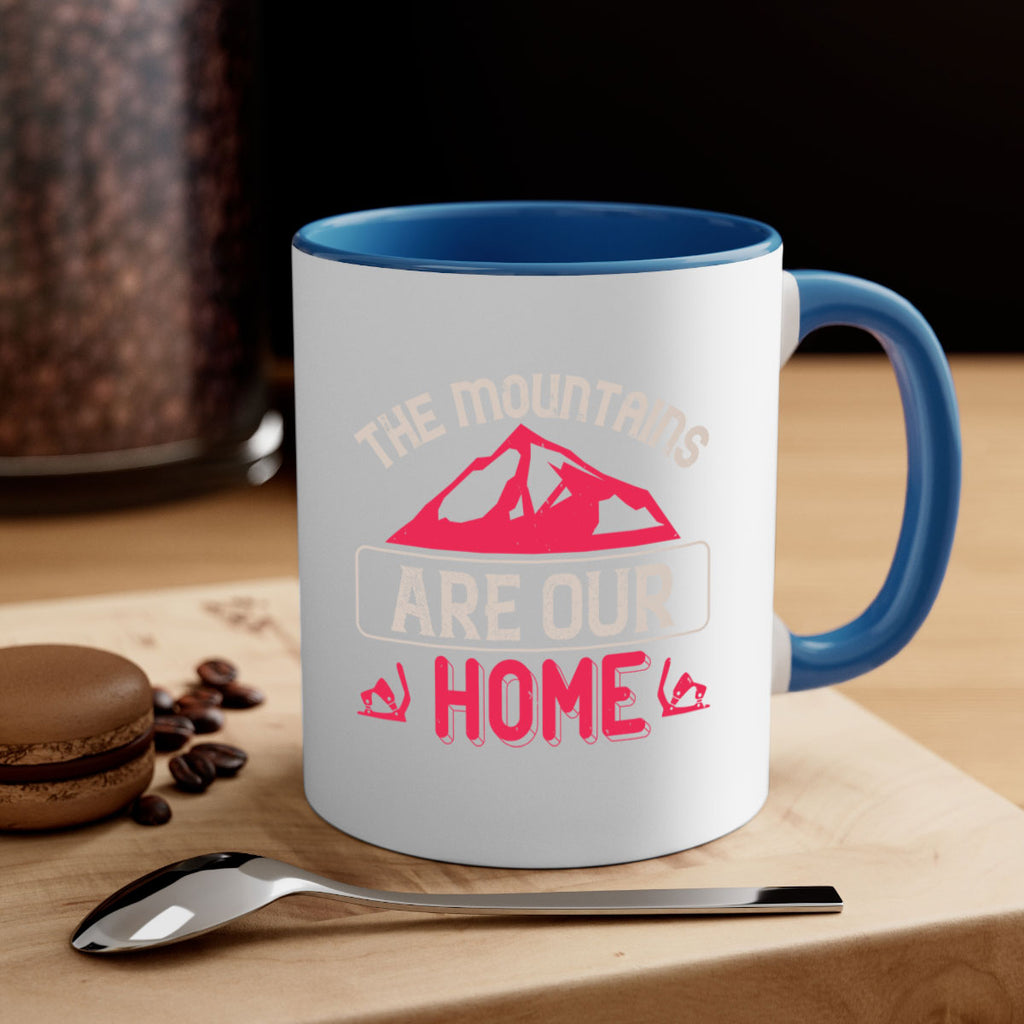 The mountains are our home 194#- ski-Mug / Coffee Cup