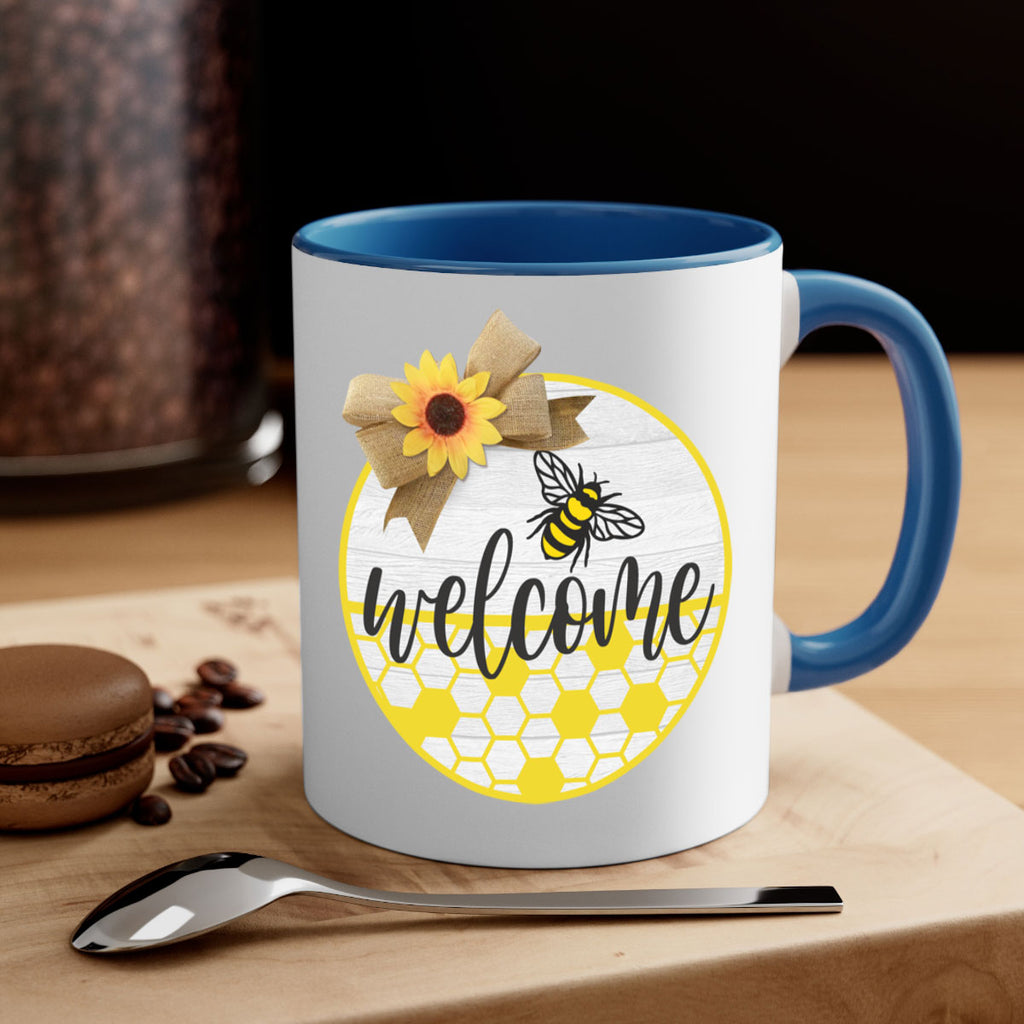 Welcome Bee and hive Mockup566#- spring-Mug / Coffee Cup