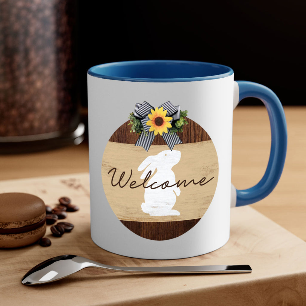 Welcome Bunny Mockup568#- spring-Mug / Coffee Cup