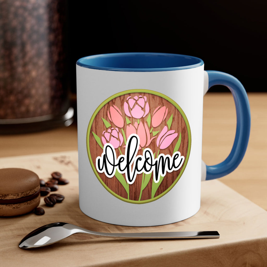 Welcome flowers bouquet Mockup570#- spring-Mug / Coffee Cup