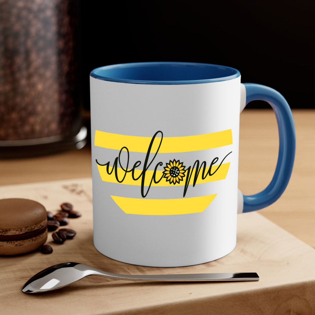 Welcome with sunflower592#- spring-Mug / Coffee Cup