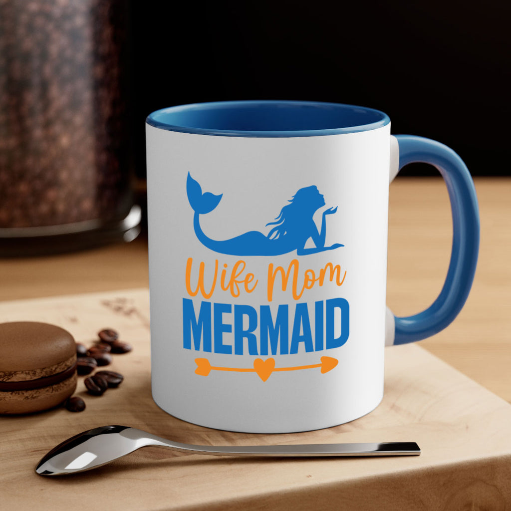 Wife Mom Mermaid 673#- mermaid-Mug / Coffee Cup