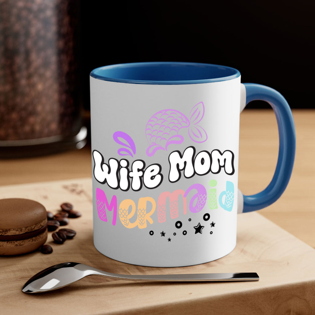 Wife Mom Mermaid 676#- mermaid-Mug / Coffee Cup