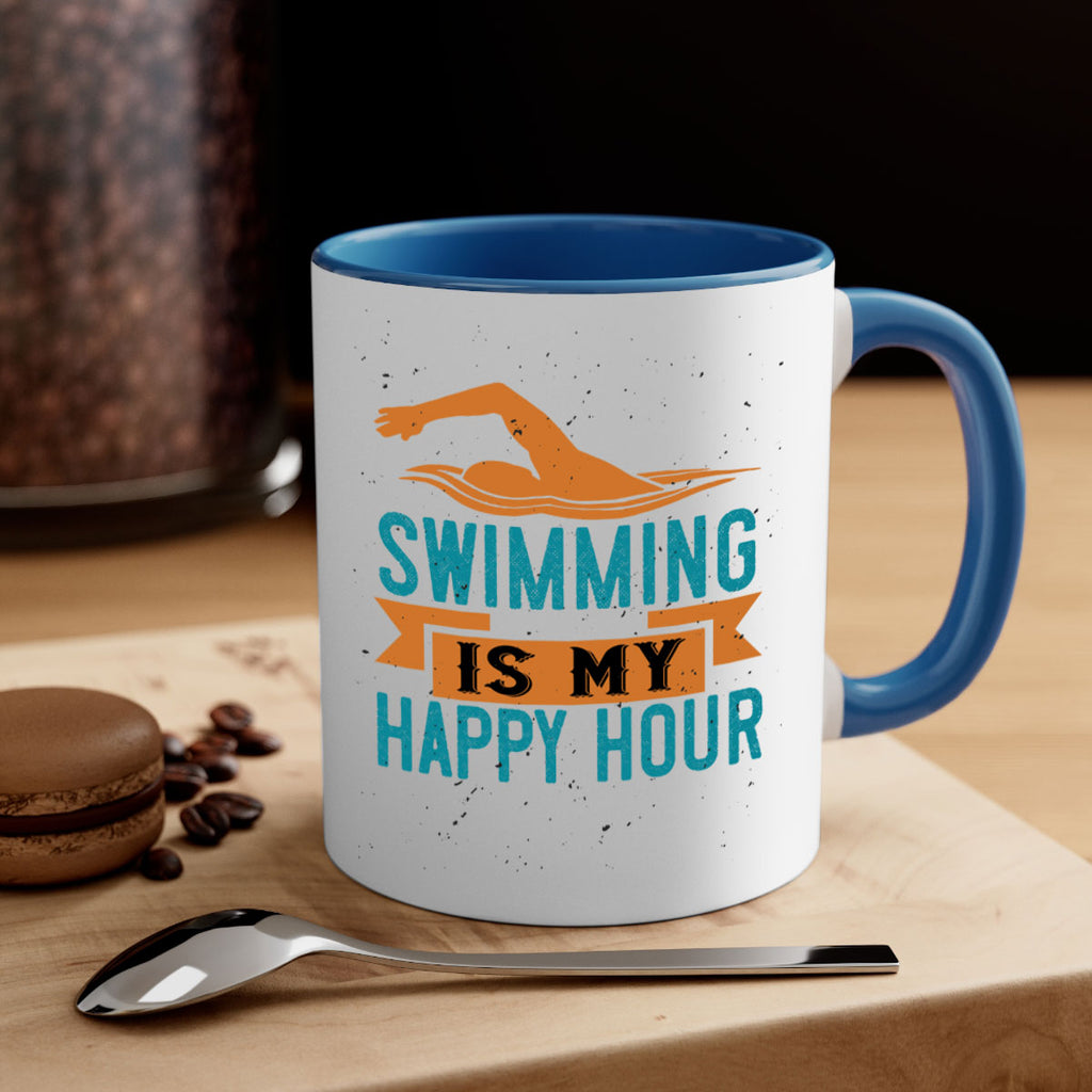 swimming is myhappy hour 378#- swimming-Mug / Coffee Cup