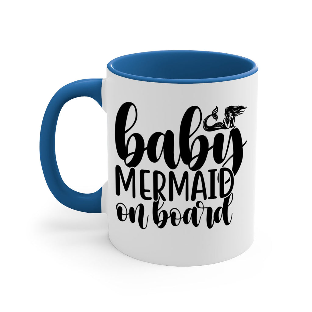 Baby mermaid on board 41#- mermaid-Mug / Coffee Cup