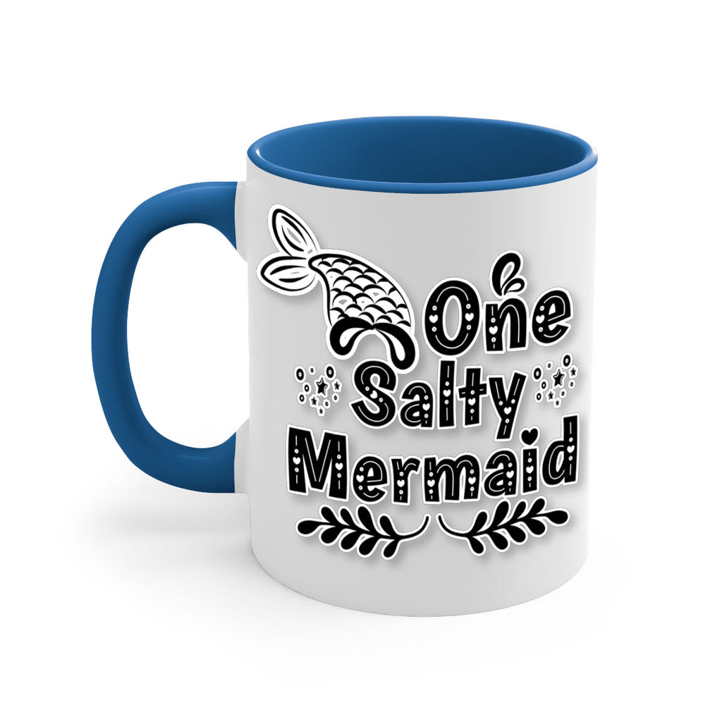 One Salty Mermaid 528#- mermaid-Mug / Coffee Cup