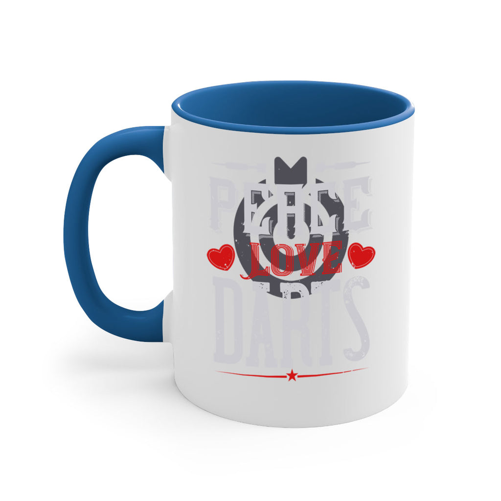 Peace Love Darts 1875#- darts-Mug / Coffee Cup