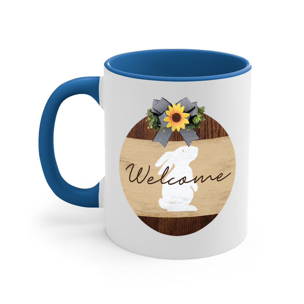 Welcome Bunny Mockup568#- spring-Mug / Coffee Cup