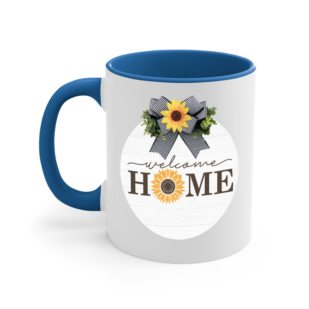 Welcome Home sunflower Mockup572#- spring-Mug / Coffee Cup