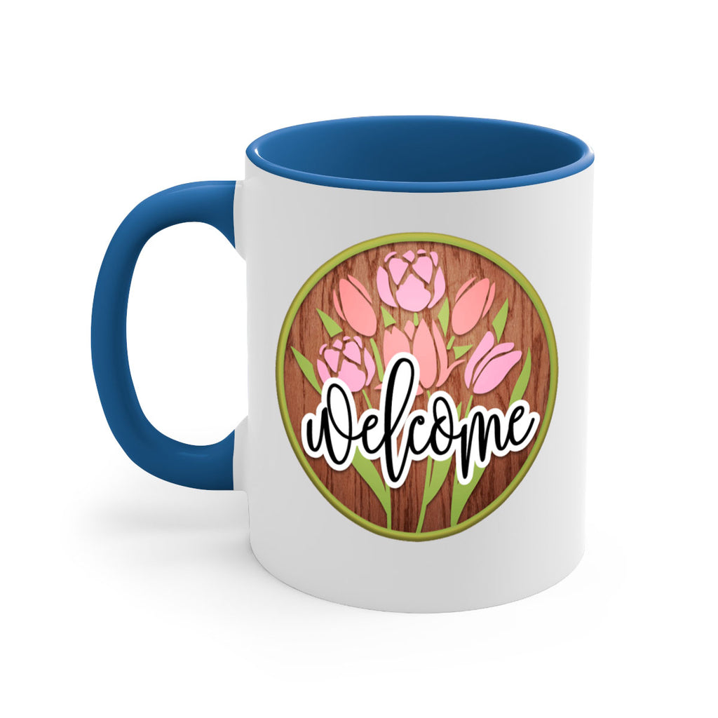 Welcome flowers bouquet Mockup570#- spring-Mug / Coffee Cup