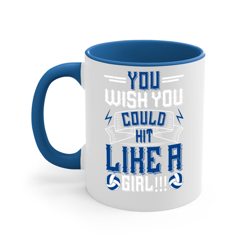 You wish you could hit like a girl Style 6#- volleyball-Mug / Coffee Cup