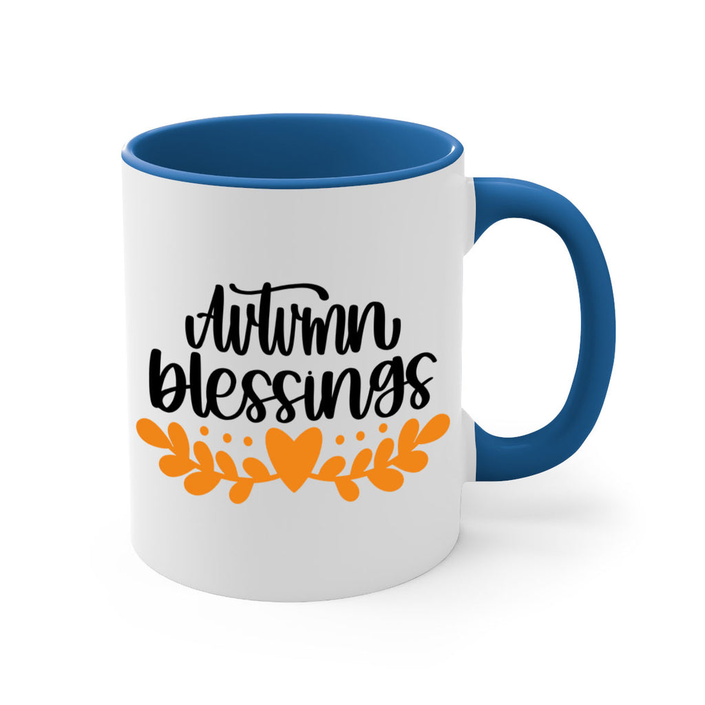 Autumn Blessings 472#- fall-Mug / Coffee Cup
