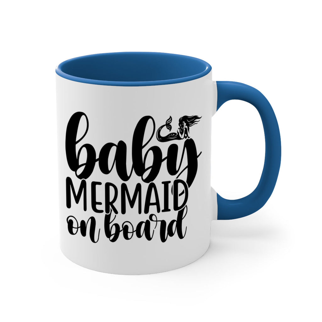 Baby mermaid on board 41#- mermaid-Mug / Coffee Cup
