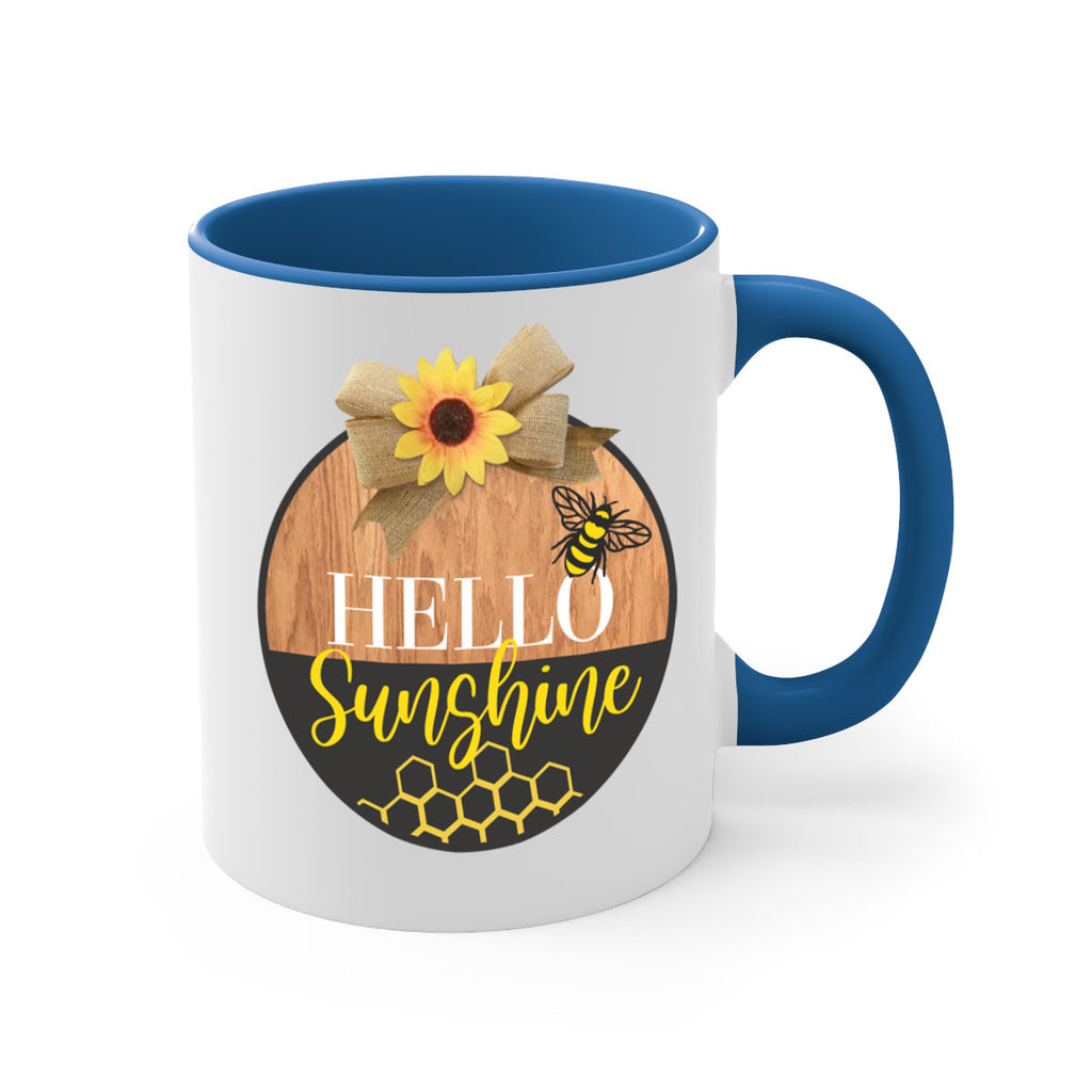 Hello Sunshine and bee Mockup215#- spring-Mug / Coffee Cup