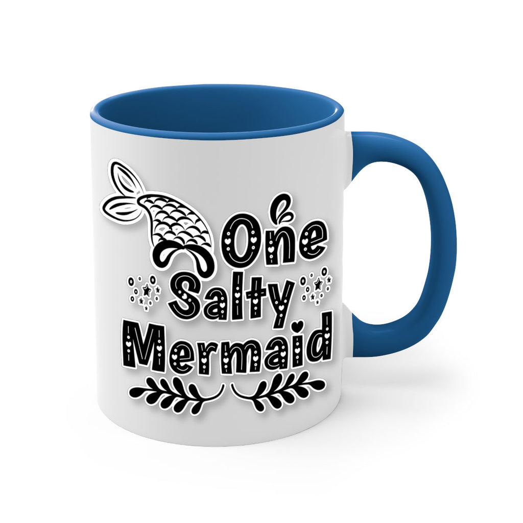 One Salty Mermaid 528#- mermaid-Mug / Coffee Cup