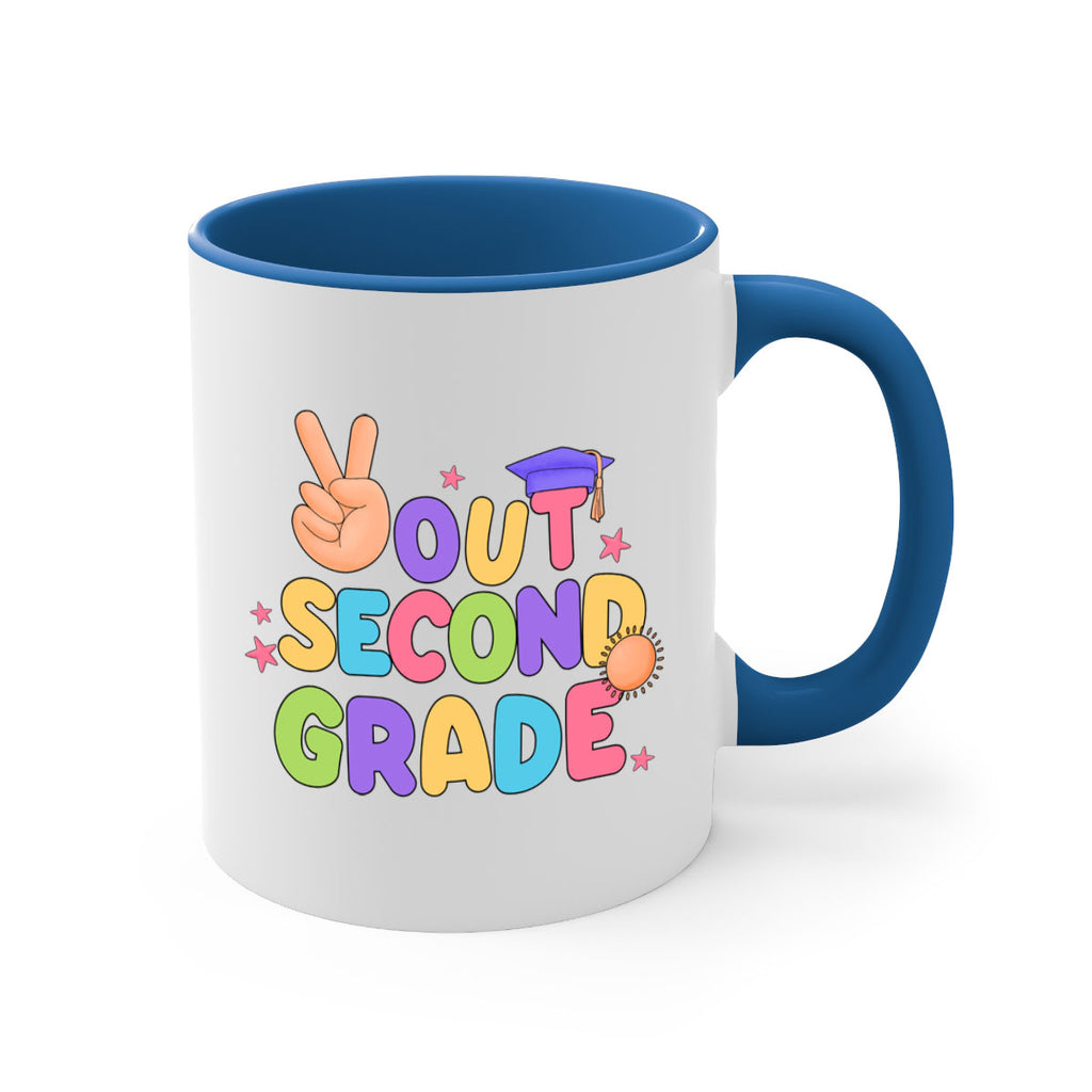 Peace Out 2nd Grade Peace 18#- second grade-Mug / Coffee Cup
