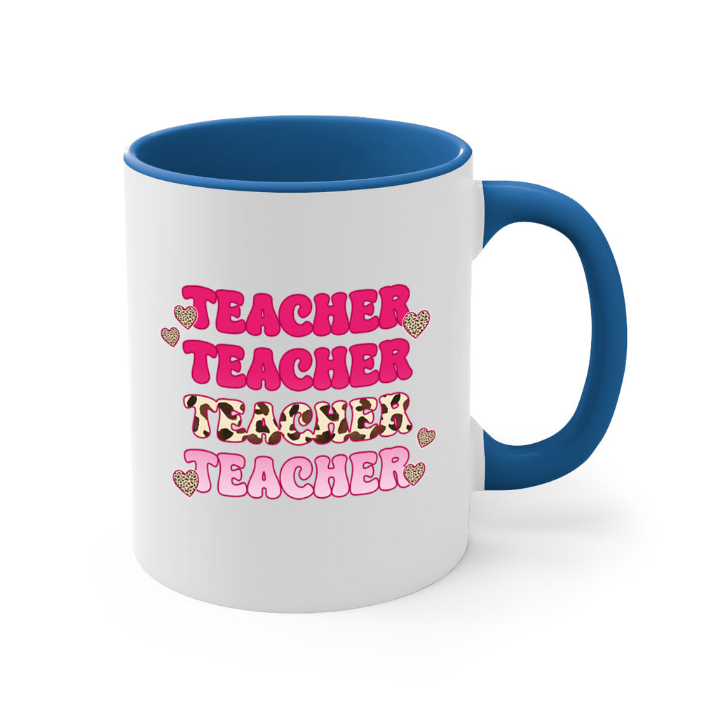 Retro Teacher Valentine 10#- teacher-Mug / Coffee Cup