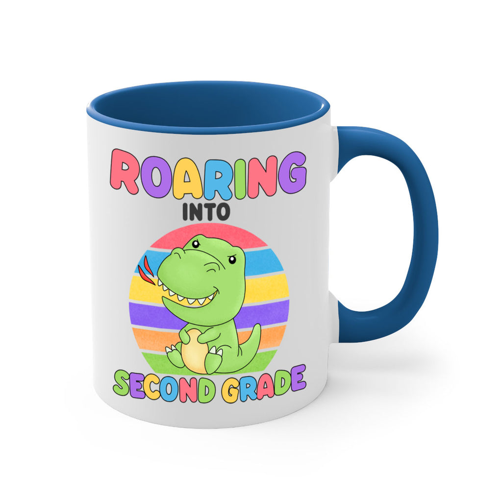 Roaring to 2nd Grade Trex 23#- second grade-Mug / Coffee Cup