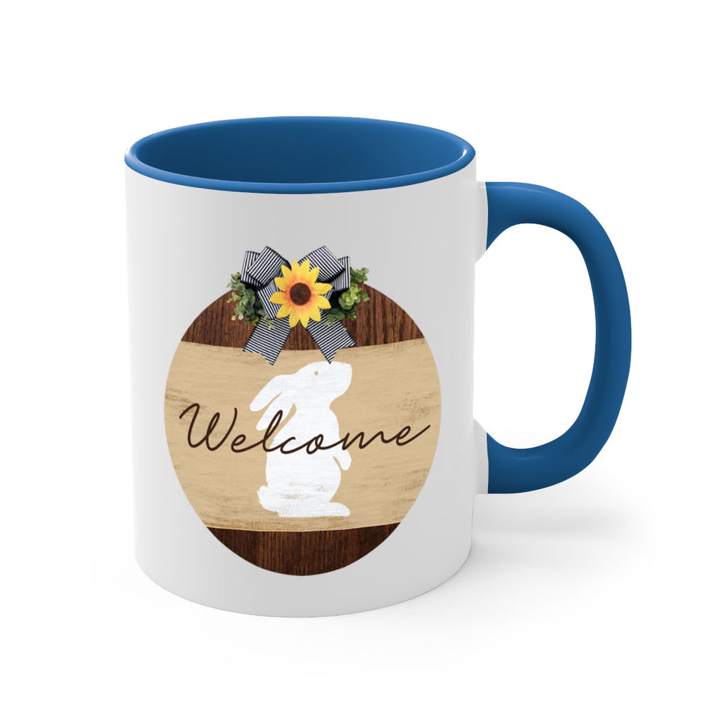 Welcome Bunny Mockup568#- spring-Mug / Coffee Cup