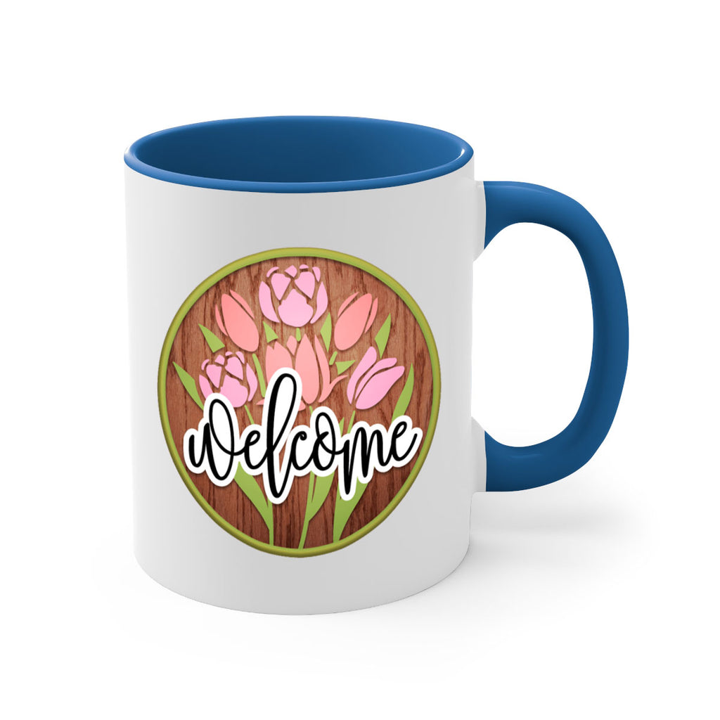 Welcome flowers bouquet Mockup570#- spring-Mug / Coffee Cup