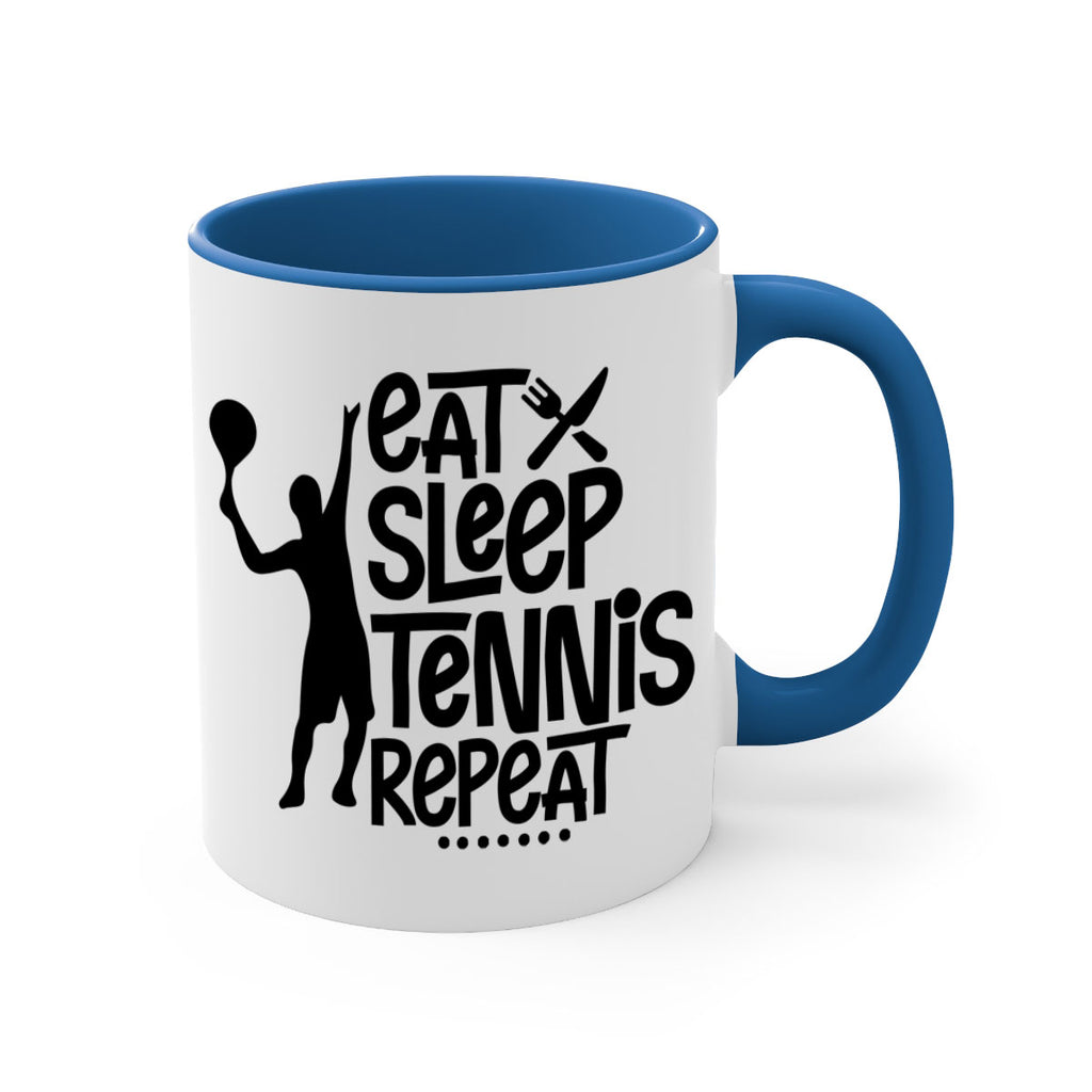 eat sleep Tennis repeat 1308#- tennis-Mug / Coffee Cup