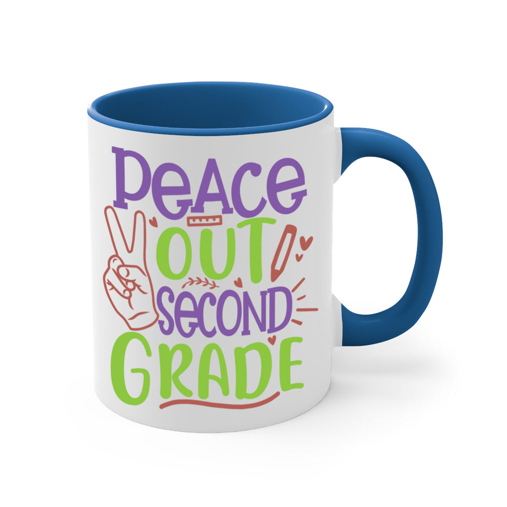 peace out 2nd grade 1#- second grade-Mug / Coffee Cup