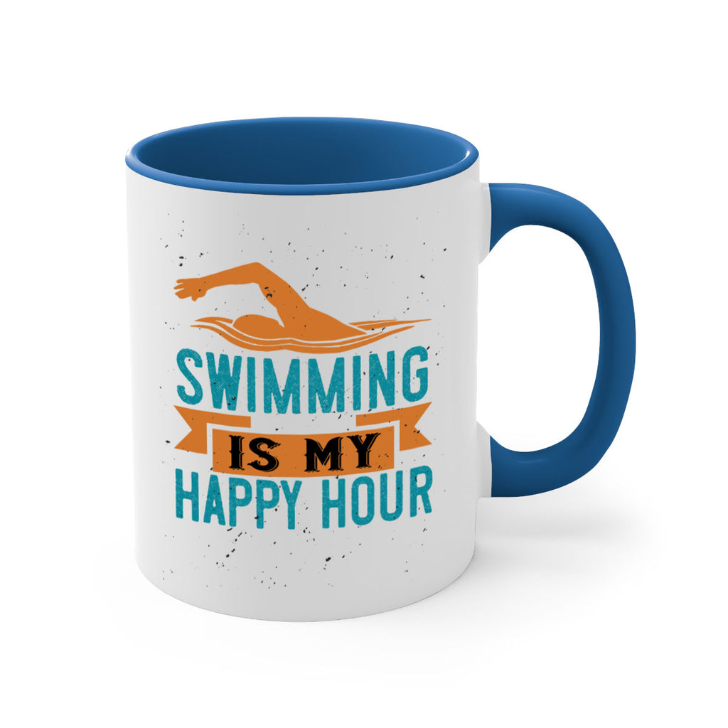 swimming is myhappy hour 378#- swimming-Mug / Coffee Cup