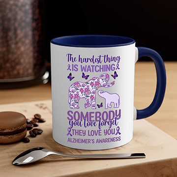 AlzheimerS Awareness Purple Elephant 16#- alzheimers-Mug / Coffee Cup