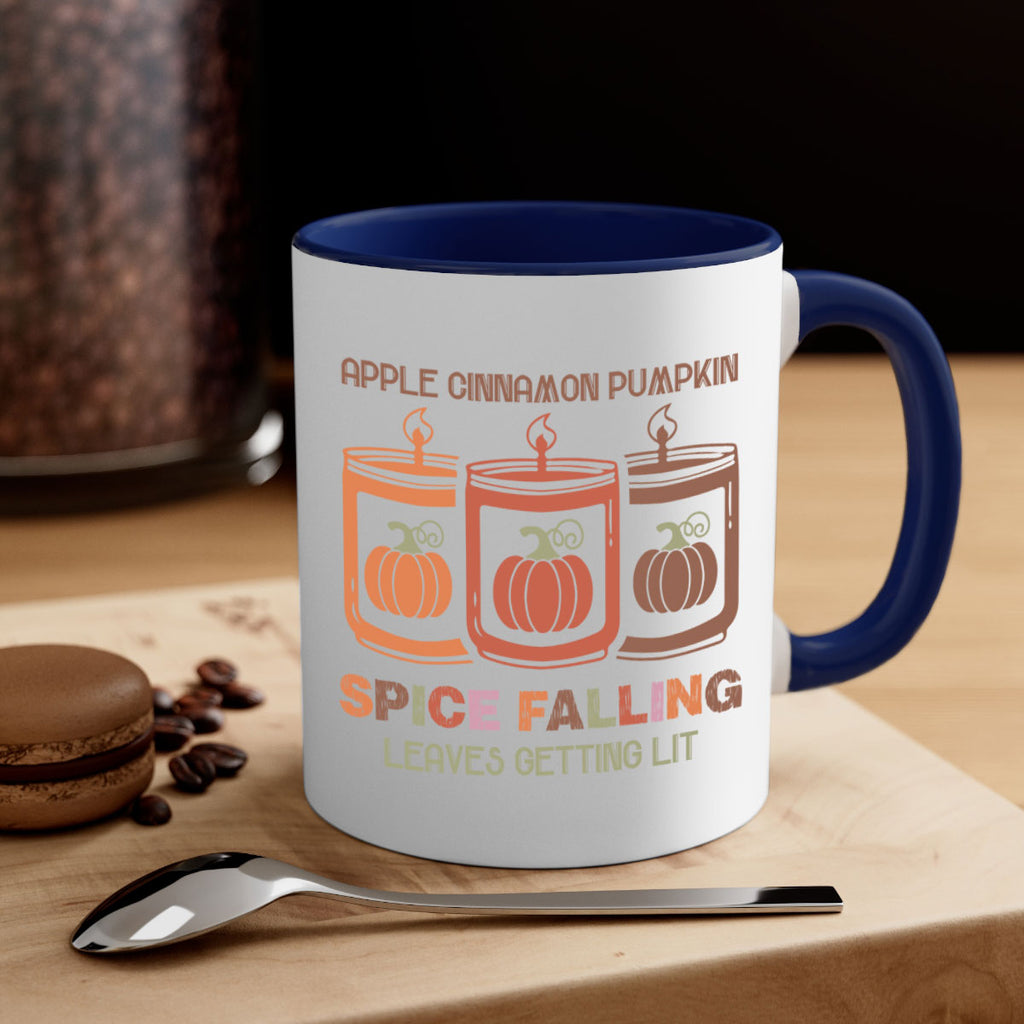 Apple Cinnamon Pumpkin Spice Falling Leaves Getting Lit 11#- fall-Mug / Coffee Cup