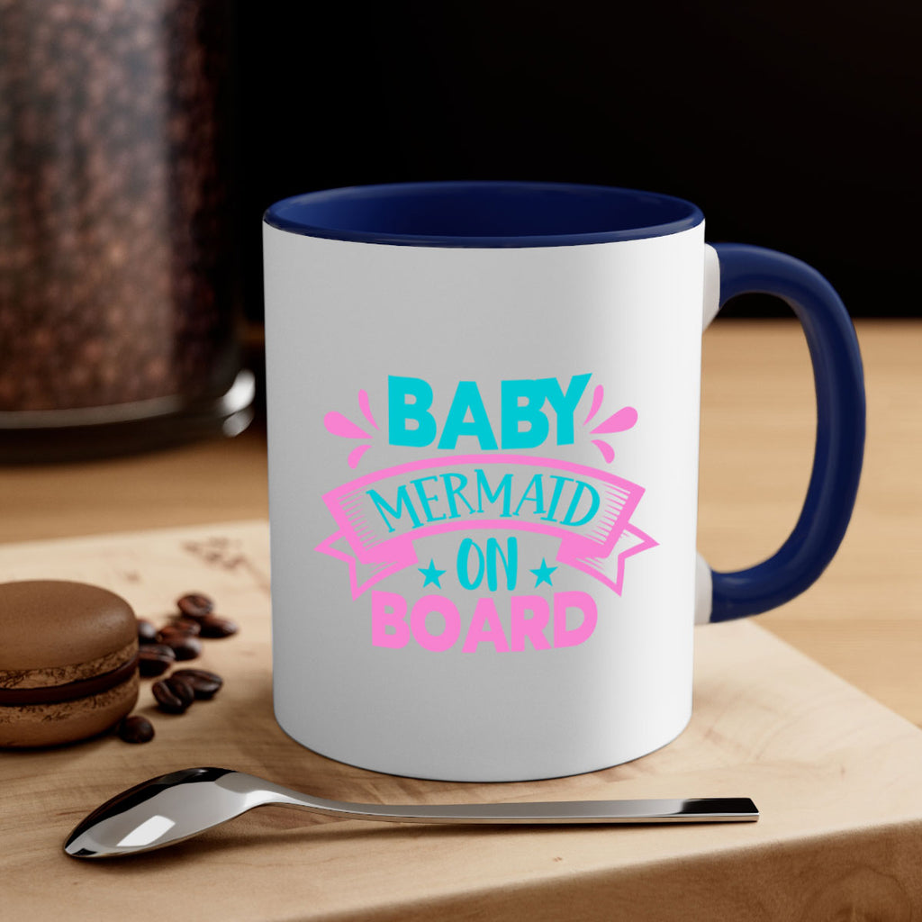 Baby Mermaid On Board 27#- mermaid-Mug / Coffee Cup