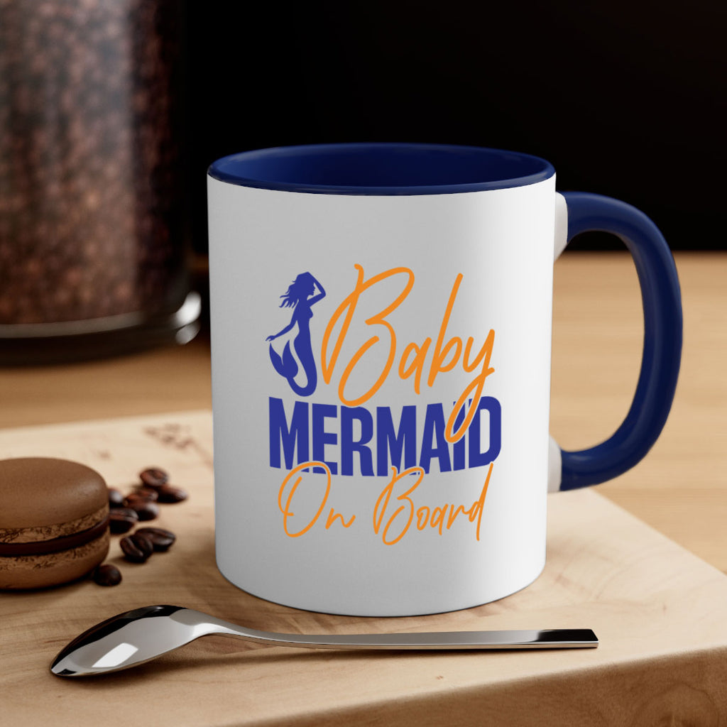 Baby Mermaid on Board 20#- mermaid-Mug / Coffee Cup
