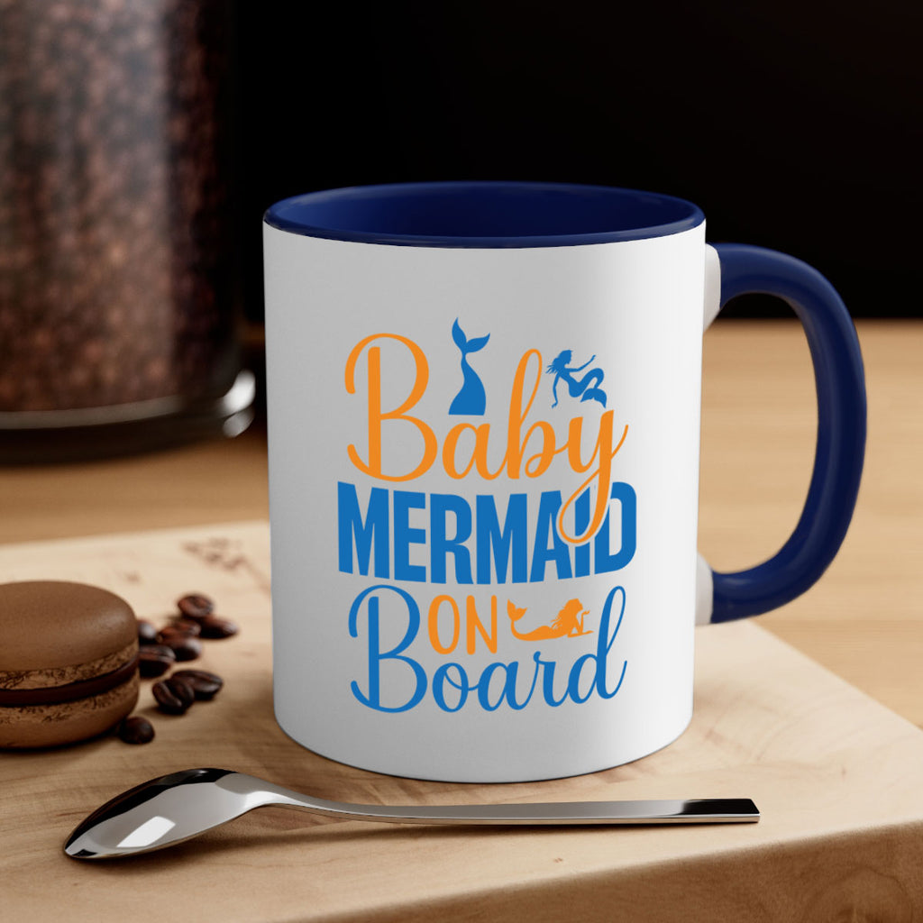 Baby Mermaid on Board 28#- mermaid-Mug / Coffee Cup