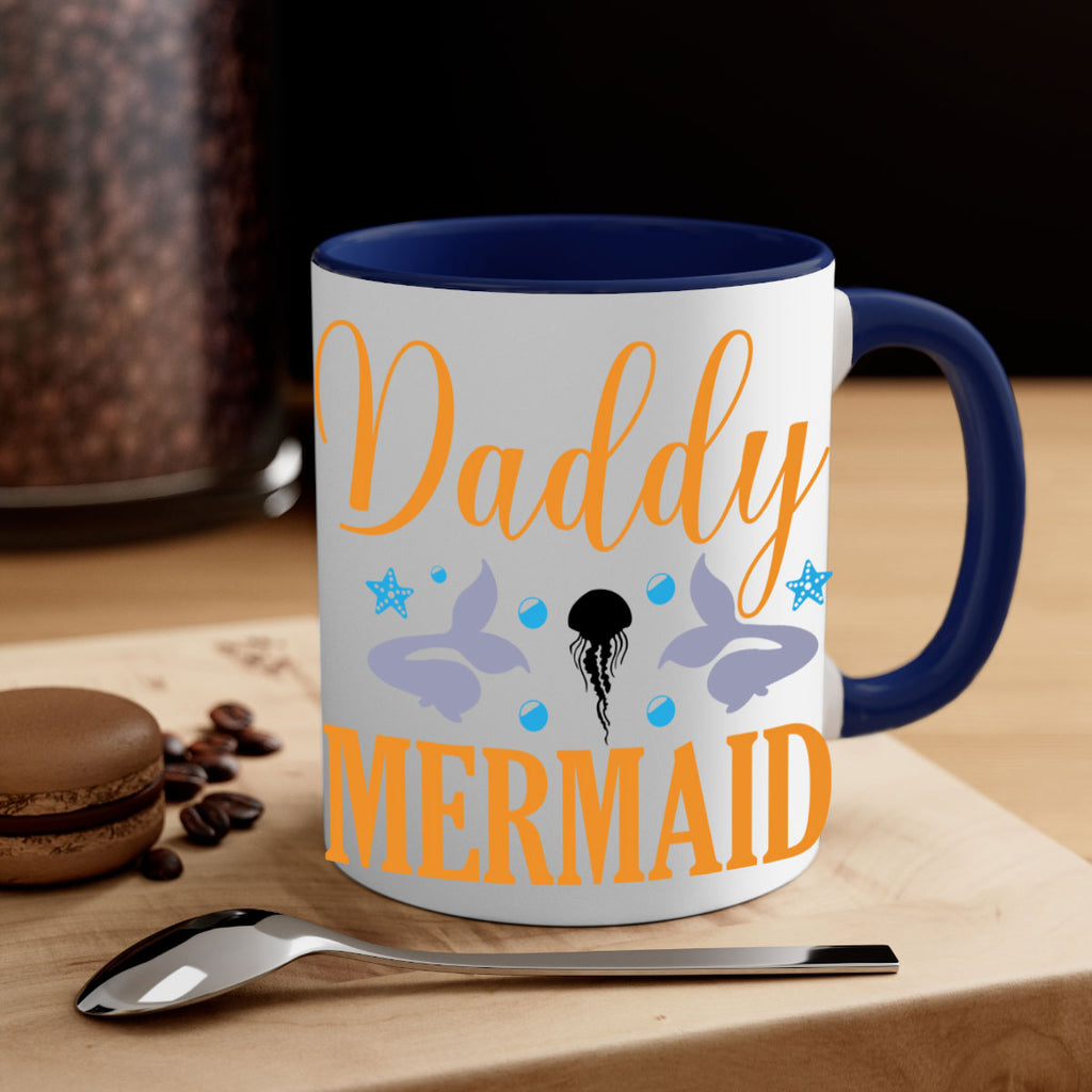 Daddy Mermaid Design 113#- mermaid-Mug / Coffee Cup