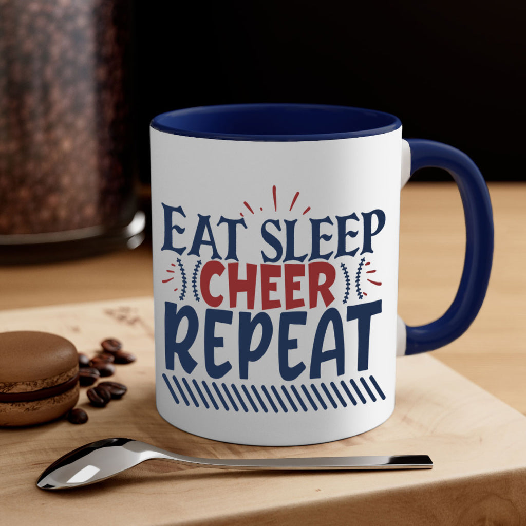 Eat sleep cheer repeat 1547#- football-Mug / Coffee Cup