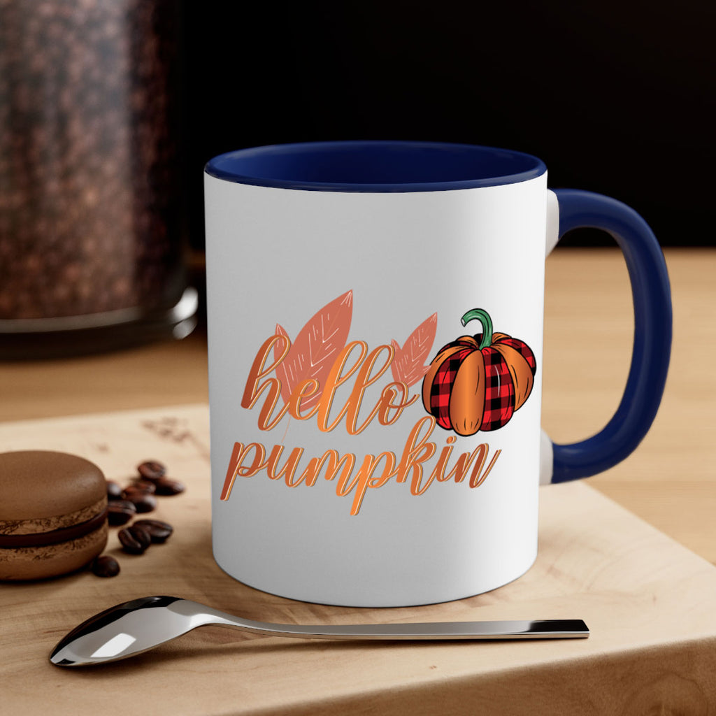 Hello Pumpkin 294#- fall-Mug / Coffee Cup